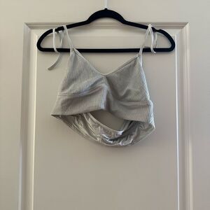 Silver Aerie Halter Bralette